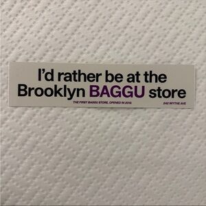 Baggu Brooklyn exclusive sticker